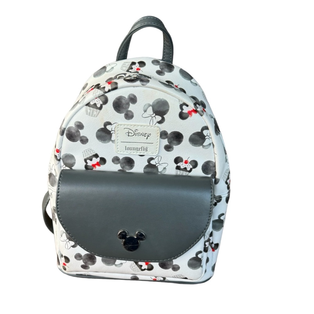 Loungefly Mickey Mouse & Minnie Mouse Cupcake Mini Faux Leather Disney Backpack